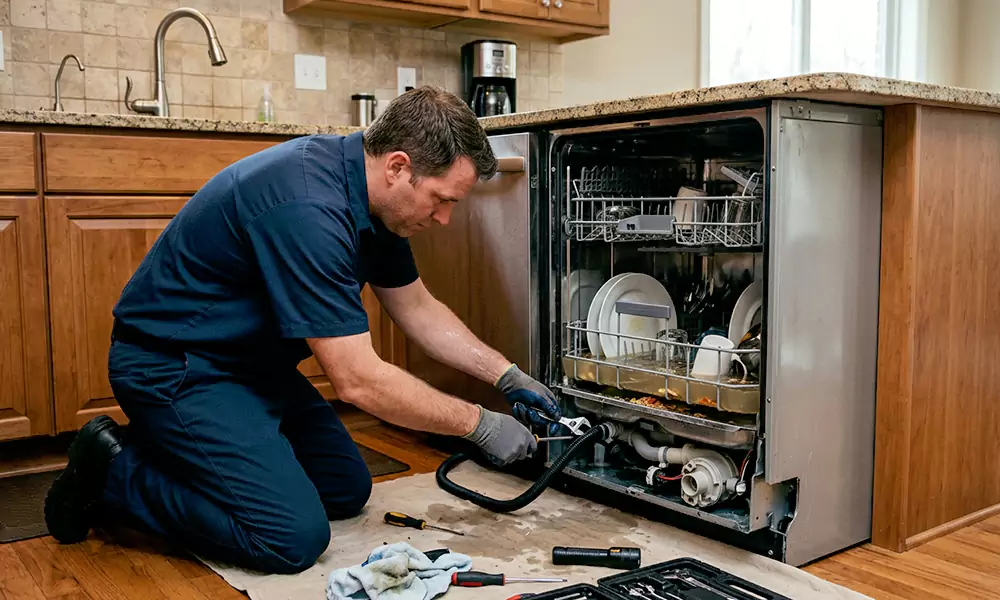 Dishwasher Not Draining Repair in Grafton, MA