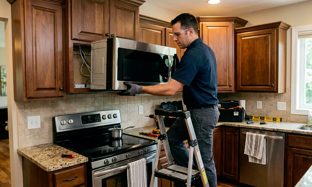 Microwave Installation in Grafton, MA