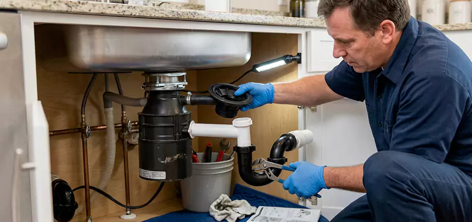 Garbage Disposal Splash Guard and Trap Installation in Grafton