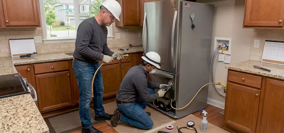 Propane Refrigerator Installation in Grafton